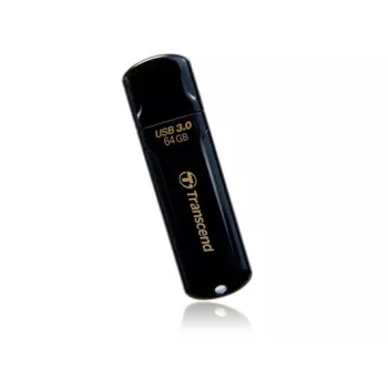 TRANSCEND JetFlash 700 - 64 GB Pen USB - USB 3.0 - Preto