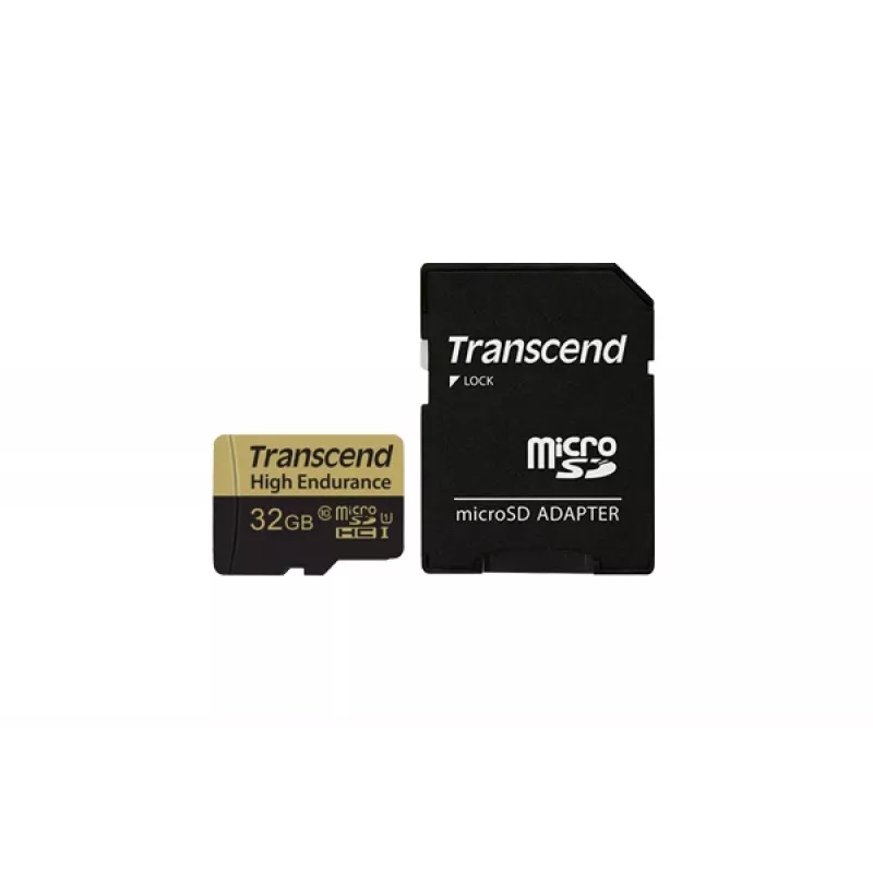 Memória Flash Transcend 32 GB MicroSDHC Classe 10 Adaptador TS32GUSDHC10