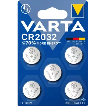 VARTA Pilha de lítio botão Cr2032 3V (5 unidades)