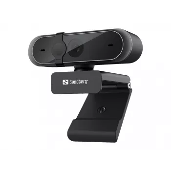 Sandberg Webcam USB Pro, 5 MP, 2592 x 1944 Píxeis, Full HD, 30 fps, 1920x1080@30fps, 2595x1944@30fps, 1080p
