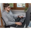 Sandberg Tapete de Secretária Pro XXL, Preto, Cor única, Apoio de pulso, Base antiderrapante, Tapete de rato para gaming