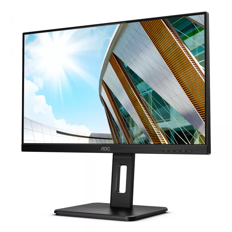 Monitor AOC P2 Q24P2Q 60,5 cm (23,8 polegadas) 2560 x 1440 píxeis Quad HD LED Preto