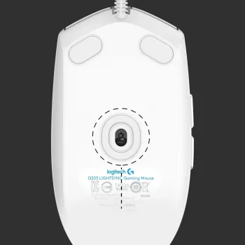 Rato gaming LOGITECH G203 Lightsync USB Branco