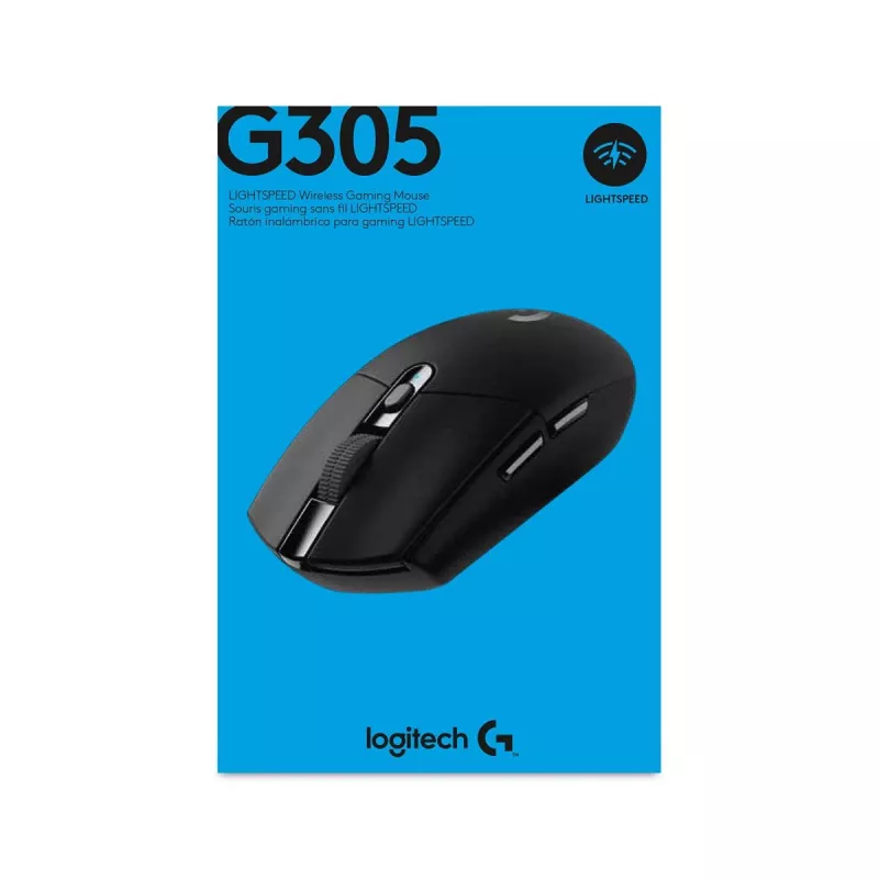 Rato gaming sem fios Logitech G305 Lightspeed, preto