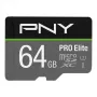 Micro-SD PNY Pro Elite 64 GB Class 10 UHS-I U3 A1 V30 com adaptador SD