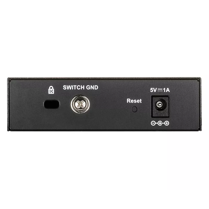 Switch de rede D-Link DGS-1100-05V2/E Managed L2 Gigabit Ethernet (10/100/1000) Preto