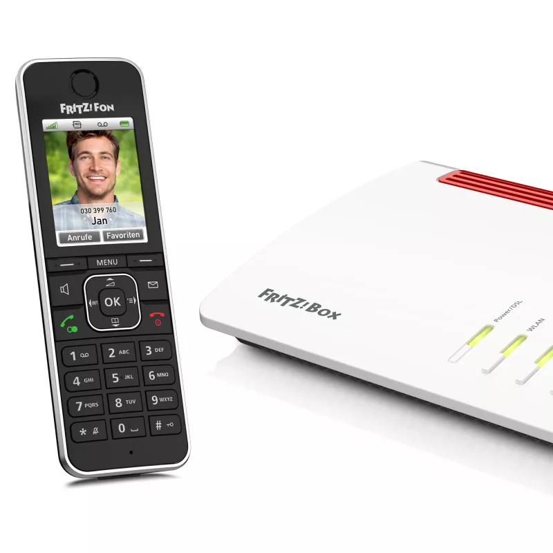 Telefone DECT AVM FRITZ!Fon C6 Preto