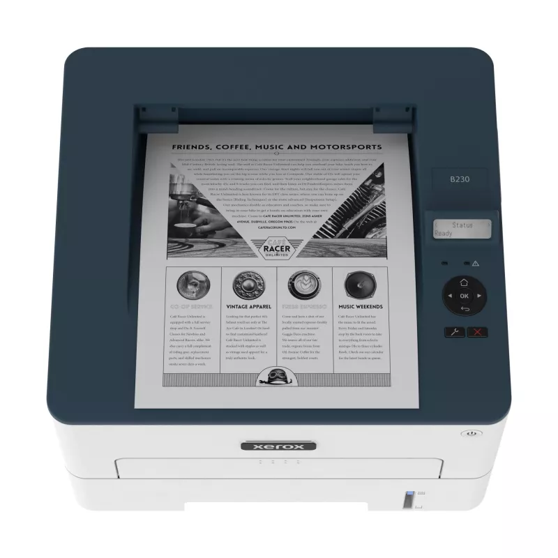 Impressora Xerox B230 A4 34ppm Wireless Duplex PCL5e/6 2 bandejas de papel total 251 folhas