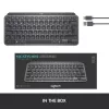 Teclado LOGITECH Minimalist Wireless Illuminated - MX KEYS MINI - Grafite - Qwertz Alemão