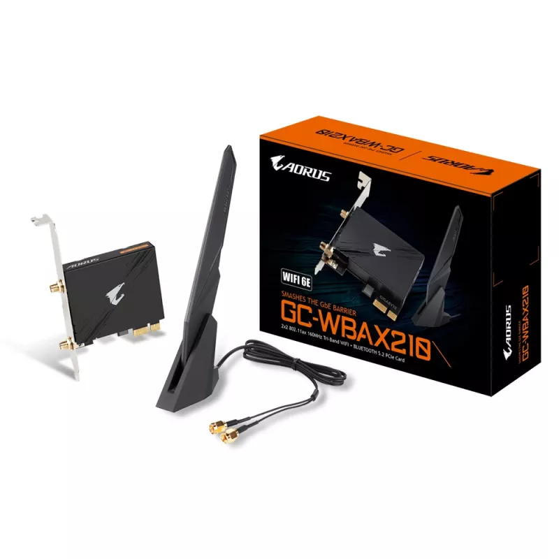 GIGABYTE GC-WBAX210 placa de rede interna WLAN / Bluetooth 2400 Mbit/s