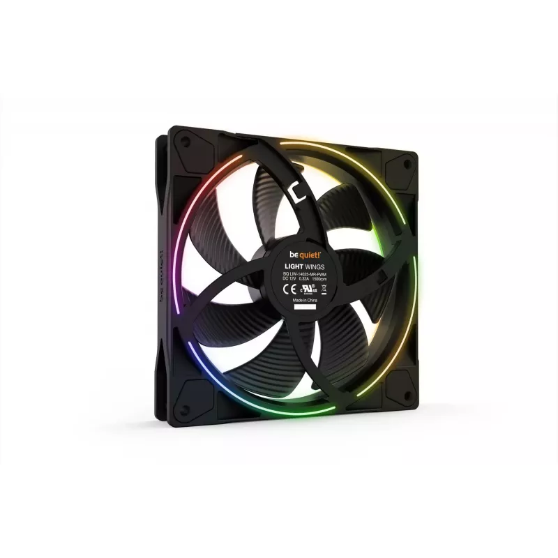 be quiet! Light Wings 140mm ARGB PWM ventoinha preto