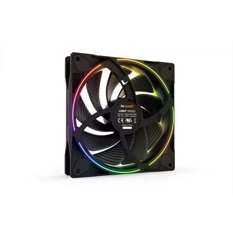 be quiet! Light Wings 140mm ARGB PWM High Speed ventoinha preto