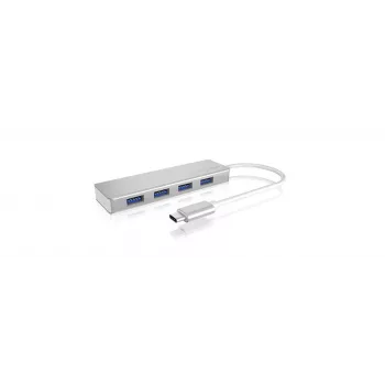 ICY BOX IB-HUB1425-C3 USB 3.2 Gen 1 (3.1 Gen 1) Type-C 5000 Mbit/s prateado