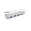 ICY BOX IB-HUB1425-C3 USB 3.2 Gen 1 (3.1 Gen 1) Type-C 5000 Mbit/s prateado