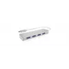 ICY BOX IB-HUB1425-C3 USB 3.2 Gen 1 (3.1 Gen 1) Type-C 5000 Mbit/s prateado