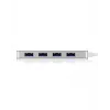ICY BOX IB-HUB1425-C3 USB 3.2 Gen 1 (3.1 Gen 1) Type-C 5000 Mbit/s prateado