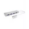 ICY BOX IB-HUB1425-C3 USB 3.2 Gen 1 (3.1 Gen 1) Type-C 5000 Mbit/s prateado