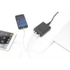 DIGITUS carregador USB de 4 portas, 72 W 1x USB-C (PD) 5,9,15,20 V/3 A, 3x USB-A 5 V/2,4 A, preto