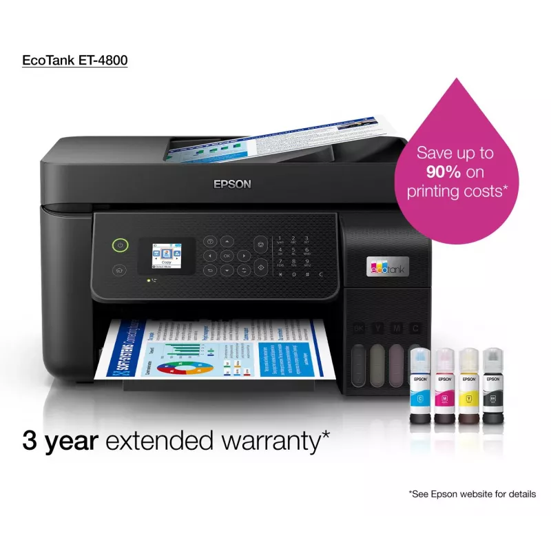 Epson EcoTank ET-4800 jato de tinta A4 5760 x 1440 DPI 33 ppm WLAN