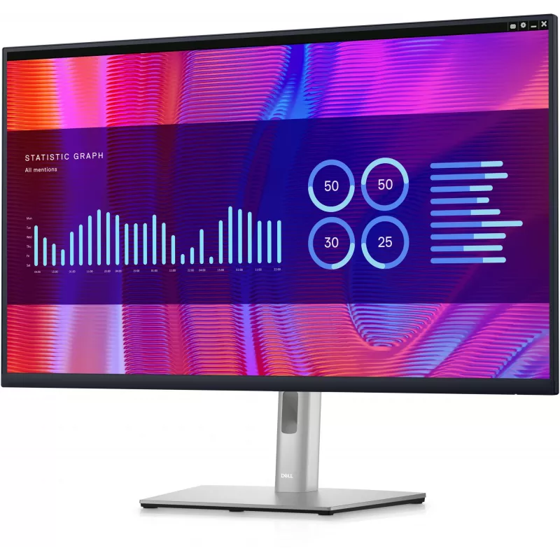 DELL P Series P3223DE monitor de computador 80 cm (31,5 polegadas) 2560 x 1440 píxeis Quad HD LCD preto