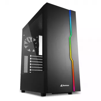 Caixa de PC Sharkoon RGB Slider Midi Tower preto