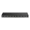 D-Link DGS-1016S Gigabit Ethernet não gerido (10/100/1000) preto