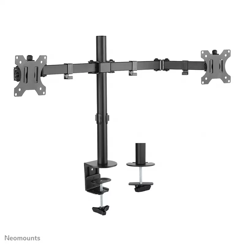 Braço para monitor Neomounts FPMA-D550Dpreto 10-32 polegadas, fixação por grampo/passagem na mesa, 8 kg, 25,4 cm (10 polegadas), 81,3 cm (32 polegadas), 100 x 100 mm, preto