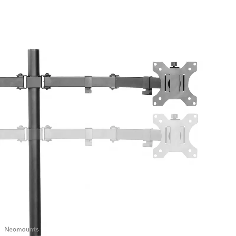 Braço para monitor Neomounts FPMA-D550Dpreto 10-32 polegadas, fixação por grampo/passagem na mesa, 8 kg, 25,4 cm (10 polegadas), 81,3 cm (32 polegadas), 100 x 100 mm, preto