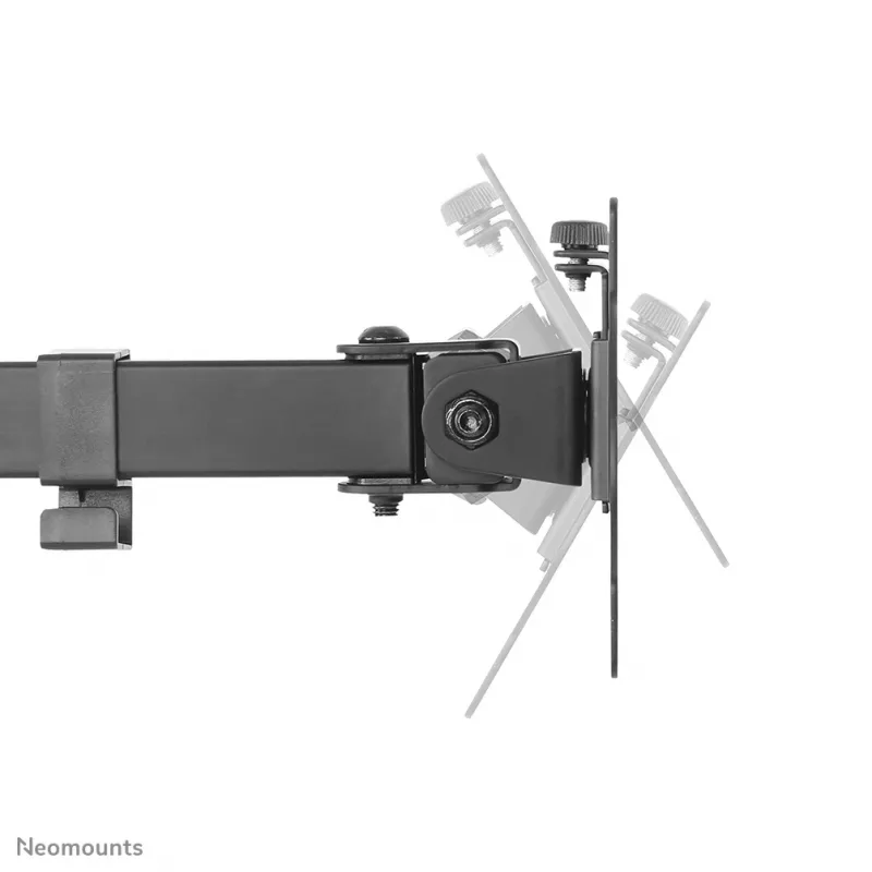 Braço para monitor Neomounts FPMA-D550Dpreto 10-32 polegadas, fixação por grampo/passagem na mesa, 8 kg, 25,4 cm (10 polegadas), 81,3 cm (32 polegadas), 100 x 100 mm, preto