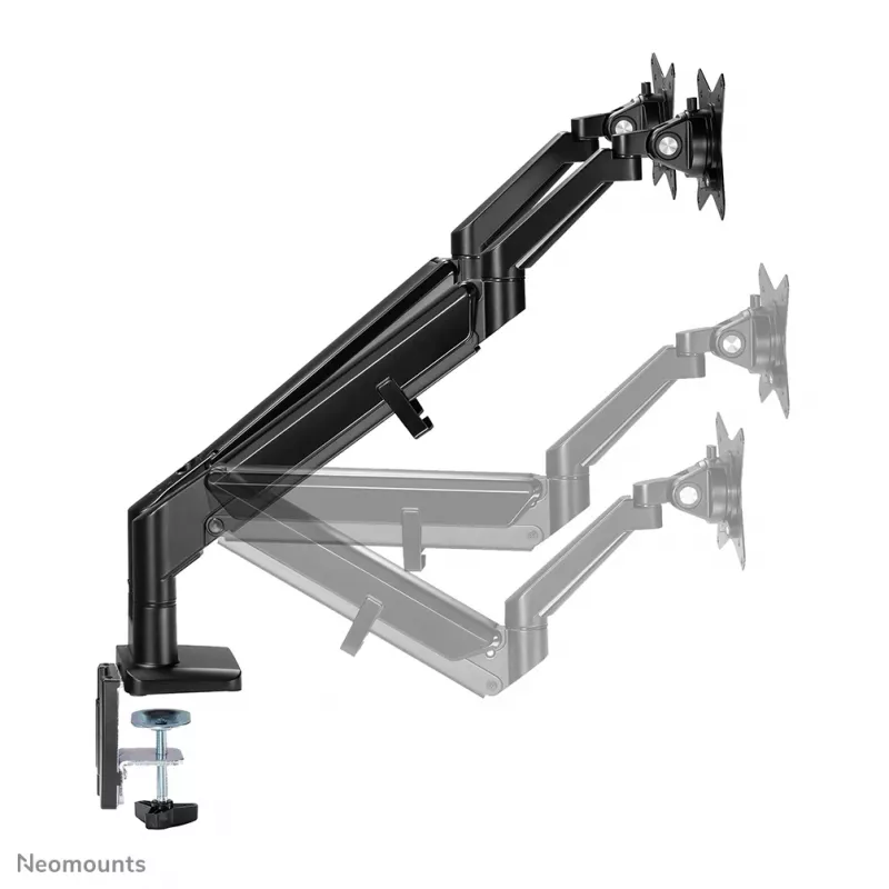 Braço para monitor Neomounts DS70-810BL2 17-32 polegadas – mola a gás – poupa espaço – bloqueio a 180°