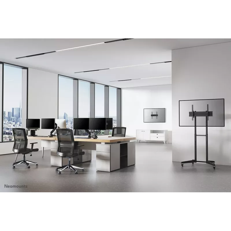 Suporte de TV Neomounts FL50-540BL1 37-70 polegadas, preto, suporte de chão portátil, aço, 50 kg, 94 cm (37 polegadas), 177,8 cm (70 polegadas)
