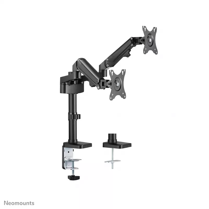 Suporte para monitor Neomounts DS70-750BL2 17-27 polegadas - mola a gás, grampo/passagem na mesa, 7 kg, 43,2 cm (17 polegadas), 68,6 cm (27 polegadas), 100 x 100 mm, preto
