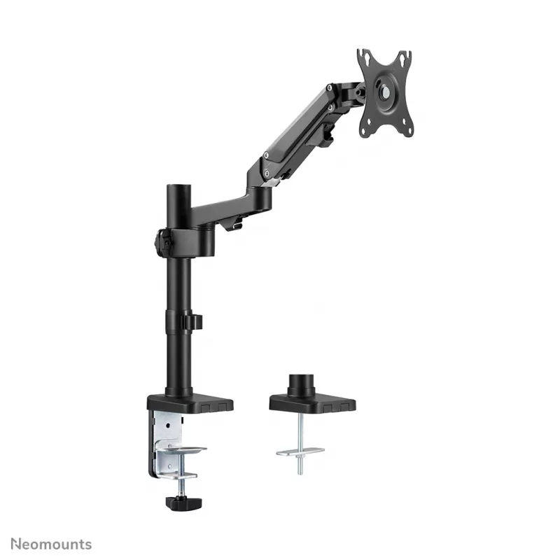 Braço para monitor Neomounts DS70-750BL1 17-27 polegadas - mola a gás, grampo/passagem na mesa, 7 kg, 43,2 cm (17 polegadas), 68,6 cm (27 polegadas), 100 x 100 mm, preto