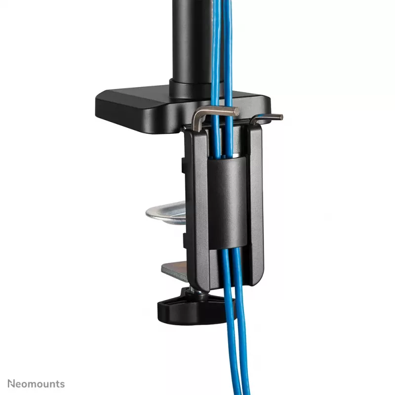 Braço para monitor Neomounts DS70-750BL1 17-27 polegadas - mola a gás, grampo/passagem na mesa, 7 kg, 43,2 cm (17 polegadas), 68,6 cm (27 polegadas), 100 x 100 mm, preto