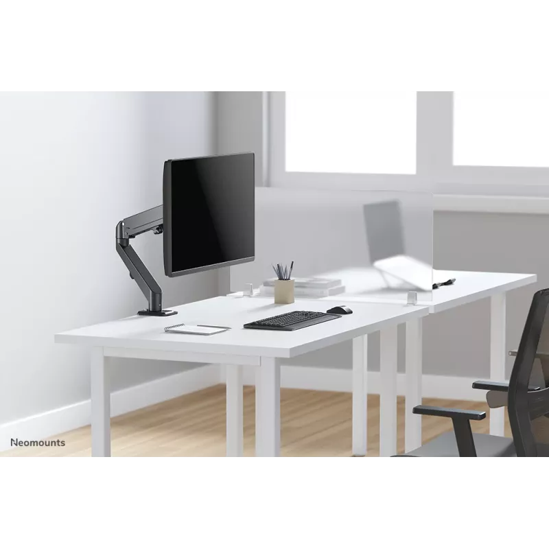 Suporte para monitor Neomounts DS70-700BL1 17-27 polegadas - mola a gás, grampo, 7 kg, 43,2 cm (17 polegadas), 68,6 cm (27 polegadas), 100 x 100 mm, preto