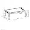 Elevador para monitor/portátil Neomounts NSMONITOR20 - altura ajustável - universal