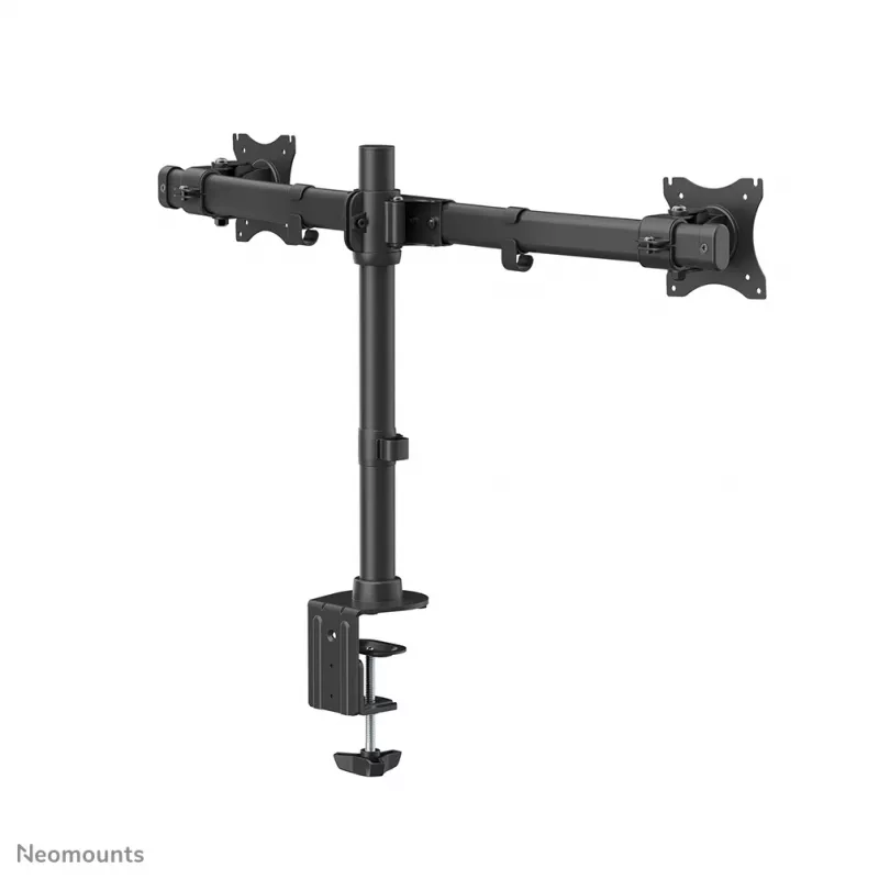 Braço para monitor Neomounts FPMA-DCB100Dpreto 10-27 polegadas, grampo/passagem na mesa, 10 kg, 25,4 cm (10 polegadas), 68,6 cm (27 polegadas), 100 x 100 mm, preto