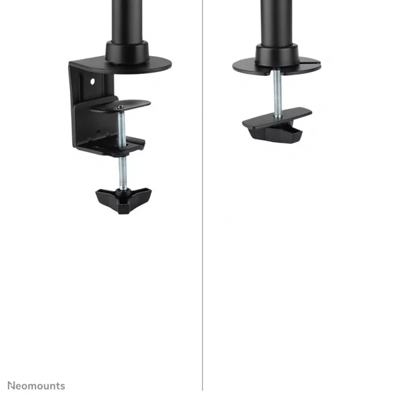 Braço para monitor Neomounts FPMA-DCB100Dpreto 10-27 polegadas, grampo/passagem na mesa, 10 kg, 25,4 cm (10 polegadas), 68,6 cm (27 polegadas), 100 x 100 mm, preto