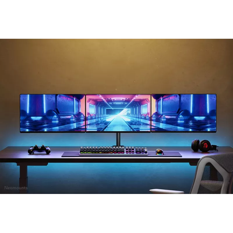 Suporte para monitor Neomounts FPMA-D550D3preto 10-27 polegadas, grampo/passagem na mesa, 6 kg, 25,4 cm (10 polegadas), 68,6 cm (27 polegadas), 100 x 100 mm, preto