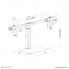 Neomounts FPMA-D865D Preto Suporte para monitor 10-27 polegadas - mola a gás