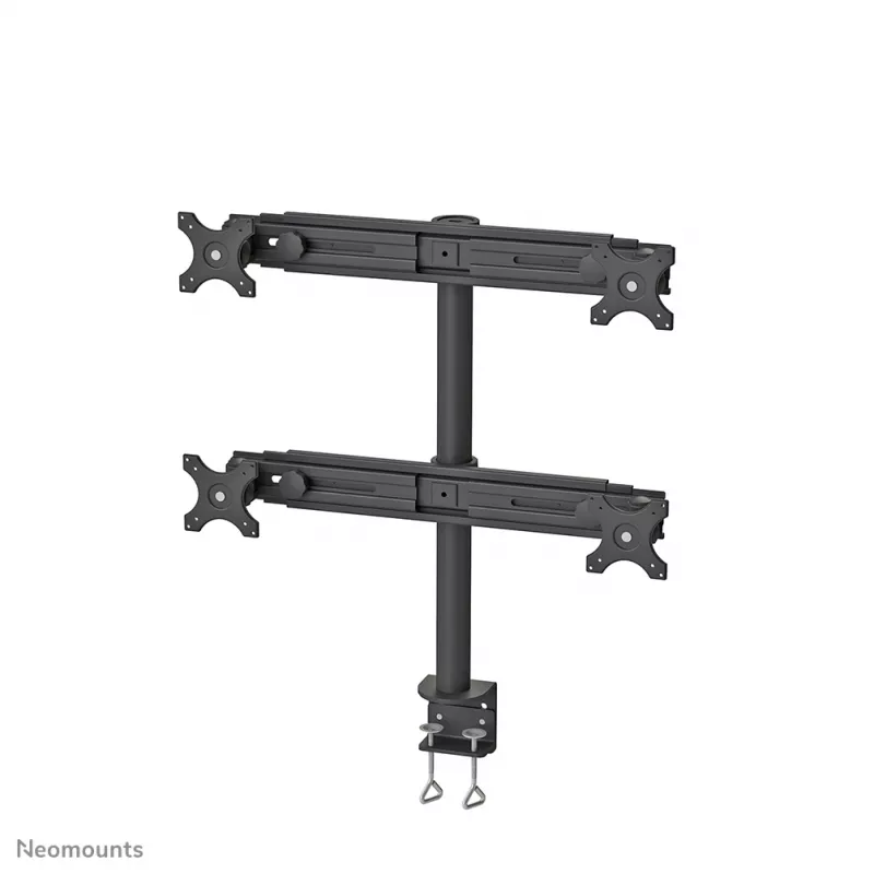 Neomounts FPMA-D700D4 Suporte para monitor 19-30 polegadas, grampo de mesa, 8 kg, 48,3 cm (19 polegadas), 76,2 cm (30 polegadas), 100 x 100 mm, Preto