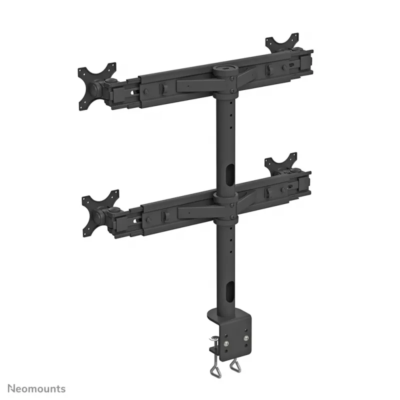 Neomounts FPMA-D700D4 Suporte para monitor 19-30 polegadas, grampo de mesa, 8 kg, 48,3 cm (19 polegadas), 76,2 cm (30 polegadas), 100 x 100 mm, Preto