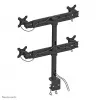 Neomounts FPMA-D700D4 Suporte para monitor 19-30 polegadas, grampo de mesa, 8 kg, 48,3 cm (19 polegadas), 76,2 cm (30 polegadas), 100 x 100 mm, Preto