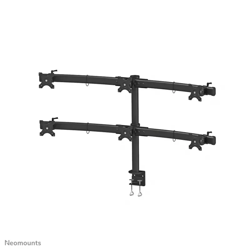 Neomounts FPMA-D700D6 Braço para monitor 19-27 polegadas, suporte com grampo, 8 kg, 48,3 cm (19 polegadas), 68,6 cm (27 polegadas), 100 x 100 mm, Preto