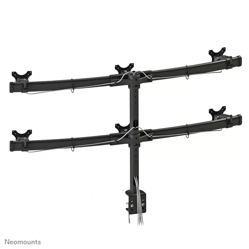 Neomounts FPMA-D700D6 Braço para monitor 19-27 polegadas, suporte com grampo, 8 kg, 48,3 cm (19 polegadas), 68,6 cm (27 polegadas), 100 x 100 mm, Preto