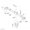 Neomounts FPMA-D960D Braço para monitor 10-27 polegadas, grampo de mesa, 8 kg, 25,4 cm (10 polegadas), 68,6 cm (27 polegadas), 100 x 100 mm, Preto