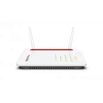 Box FRITZ 6850 5G Router WLAN Gigabit Ethernet Dualband (2,4 GHz / 5 GHz) Preto, Vermelho, Branco