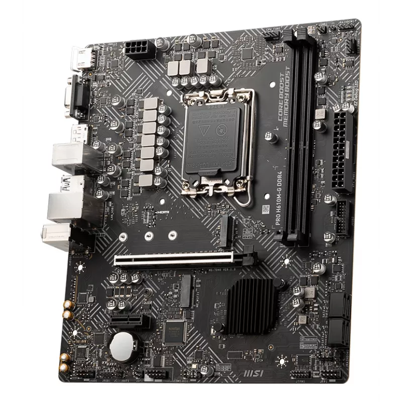 MSI PRO H610M-G DDR4 Placa-mãe Intel H610 LGA 1700 micro ATX