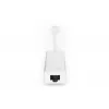 DIGITUS Hub USB 3.0, 3 portas e adaptador Gigabit-LAN 3xUSB A/F, 1xUSB A/M, 1xRJ45 LAN Compatível com Windows e Mac OS