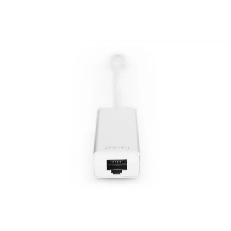DIGITUS Hub USB 3.0, 3 portas e adaptador Gigabit-LAN 3xUSB A/F, 1xUSB A/M, 1xRJ45 LAN Compatível com Windows e Mac OS